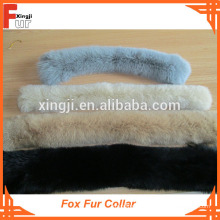 Tingido de cor única Big Fox Fur Collar